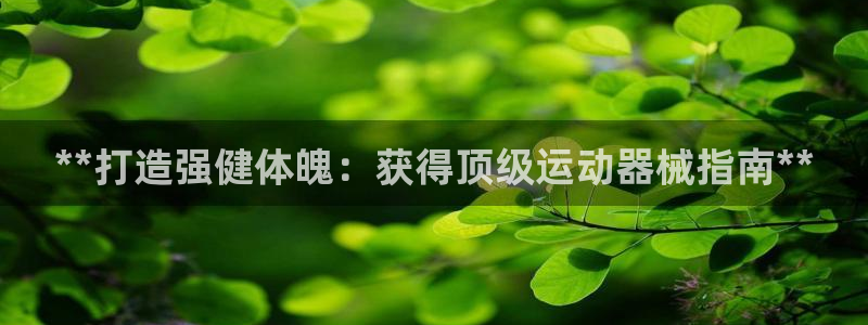 尊龙手机客户端app：**打造强健体魄：获得顶级运动