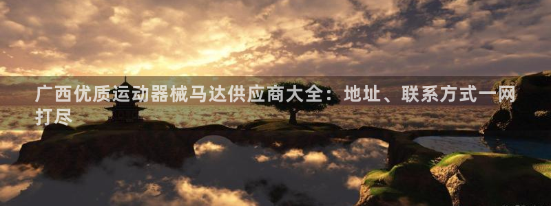 尊龙凯时人生就博官网登录：广西优质运动器械马达供应商