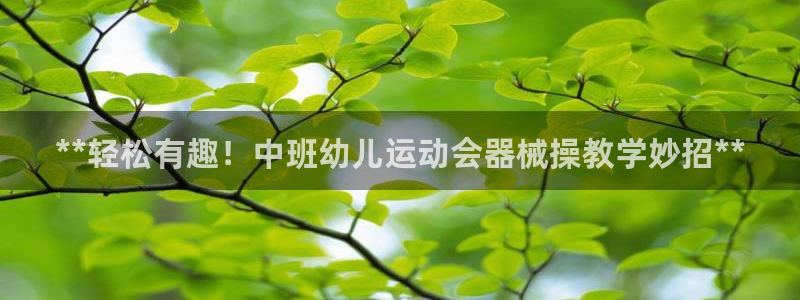 尊龙官网注册：**轻松有趣！中班幼儿运动会器械操教学