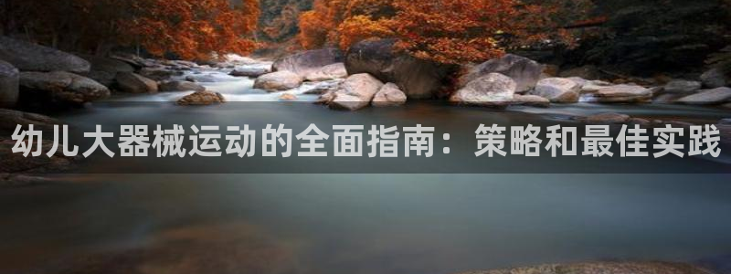 尊龙凯时提款一直审核中：幼儿大器械运动的全面指南：策