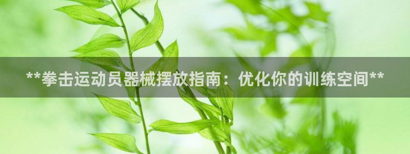 z6尊龙官网平台下载：**拳击运动员器械摆放指南：优