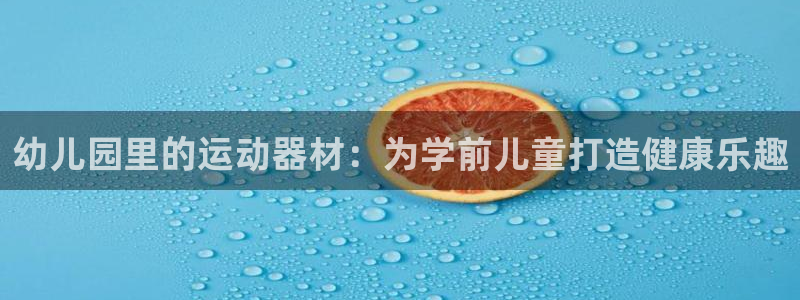 尊龙凯时取款不成功：幼儿园里的运动器材：为学前儿童打
