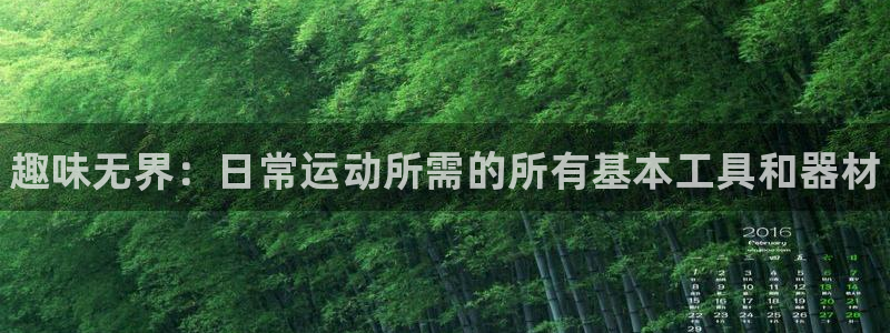 尊龙人生就是博AG：趣味无界：日常运动所需的所有基本
