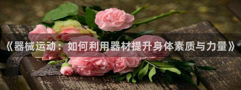 尊龙凯时人生就是搏官：《器械运动：如何利用器材提升身体素质与